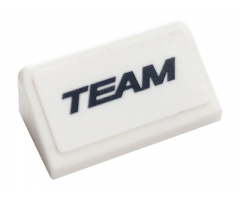 Slope 30 1 x 2 x 2/3 with Black 'TEAM' Pattern (Sticker) - Set 76897