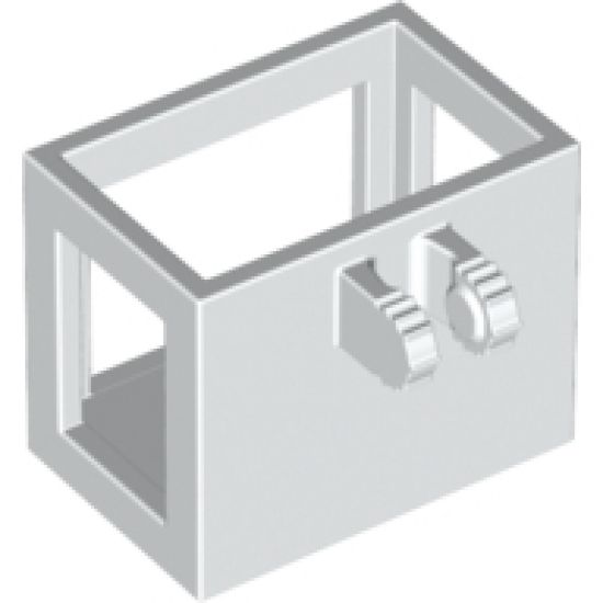 Crane Bucket Lift Basket 2 x 3 x 2 with Locking Hinge Fingers, 7 Teeth