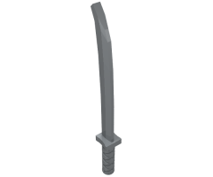 Minifigure, Weapon Sword, Shamshir/Katana (Square Guard) with Uncapped Pommel and Hole in Hilt