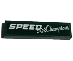 Tile 1 x 4 with 'SPEED Champions' Pattern (Sticker) - Set 75884