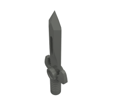 Minifigure, Weapon Sword, Small with Angular Hilt