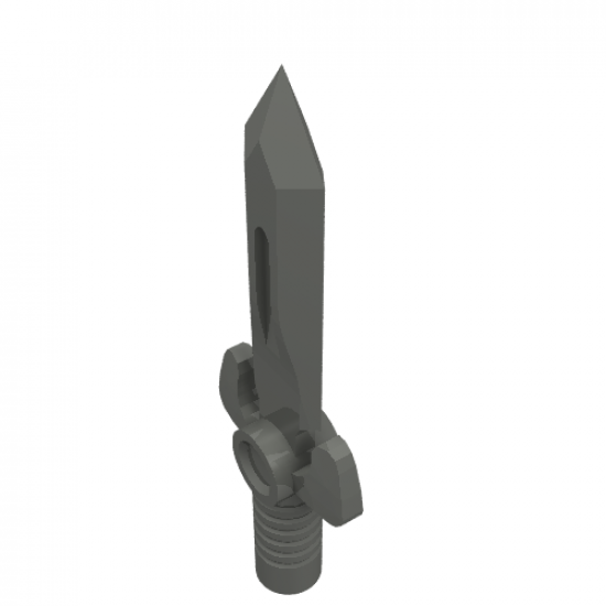 Minifigure, Weapon Sword, Small with Angular Hilt