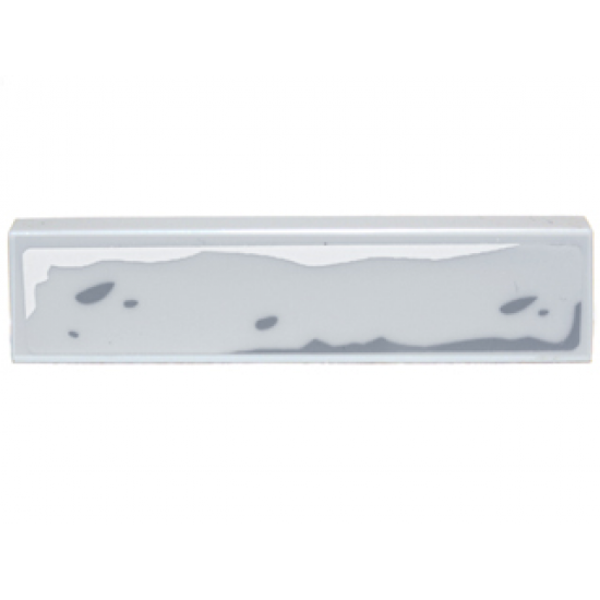 Tile 1 x 4 with Brick Outline Pattern (Sticker) - Set 9473