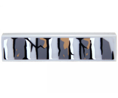 Tile 1 x 4 with Bricks and Cracks Pattern Type 3 (Sticker) - Set 9473