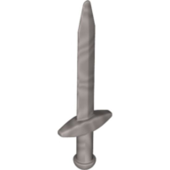 Minifigure, Weapon Sword, Greatsword Pointed with Thick Crossguard