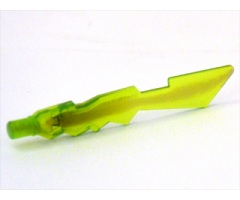 Minifigure, Weapon Sword, Jagged Edges with Marbled Trans-Black Pattern