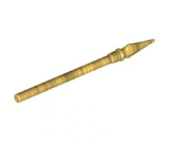 Minifigure, Weapon Pike / Spear Elaborate with Pearl Gold Tip