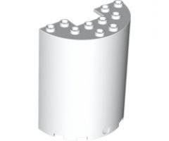 Cylinder Half 3 x 6 x 6 with 1 x 2 Cutout