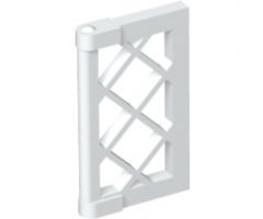 Pane for Window 1 x 2 x 3 Lattice with Thick Corner Tabs