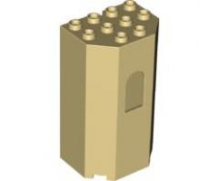Panel 3 x 4 x 6 Turret Wall with Window