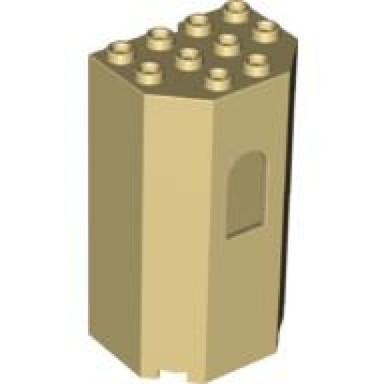 Panel 3 x 4 x 6 Turret Wall with Window