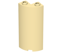 Cylinder Quarter 2 x 2 x 5 with 1 x 1 Cutout