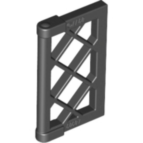 Pane for Window 1 x 2 x 3 Lattice with Thick Corner Tabs