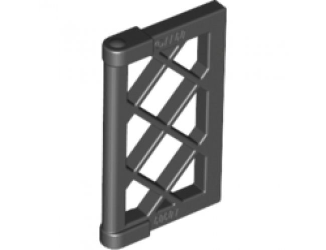 Pane for Window 1 x 2 x 3 Lattice with Thick Corner Tabs