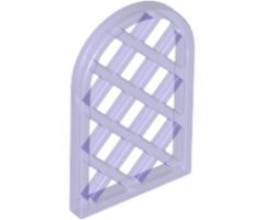 Pane for Window 1 x 2 x 2 2/3 Lattice Diamond with Rounded Top