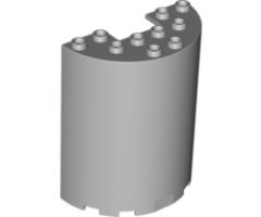 Cylinder Half 3 x 6 x 6 with 1 x 2 Cutout