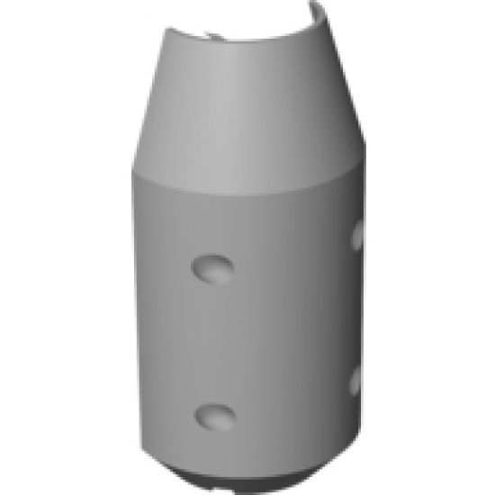 Vehicle Tipper Drum 3 x 6 x 10 Half with 4 Pin Holes