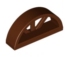Window 1 x 4 x 1 2/3 with Spoked Rounded Top
