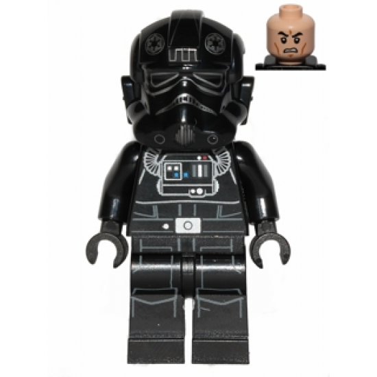TIE Fighter Pilot - Light Nougat Head, Grimacing
