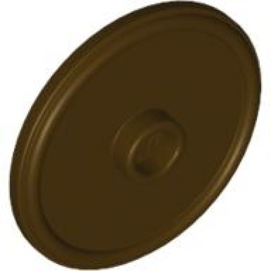 Minifigure, Shield Round with Stud and Ring Around Edge