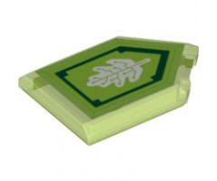 Tile, Modified 2 x 3 Pentagonal with Nexo Power Shield Pattern - Tech Tree