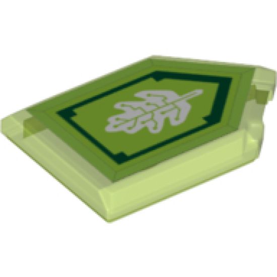 Tile, Modified 2 x 3 Pentagonal with Nexo Power Shield Pattern - Tech Tree