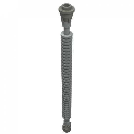 Hose Flexible 12L with Tabbed Dark Gray Ends