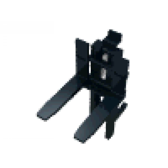 Vehicle Forklift Wide 1 x 2 Hinge Plate Locking and Dark Bluish Gray Wide Forks Reinforced