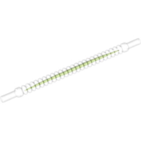 Hose Flexible Ribbed with 8mm Ends, 10L with Lime Center Pattern