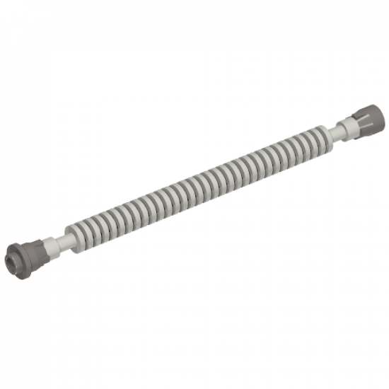 Hose Flexible 12L with Tabbed Dark Bluish Gray Ends