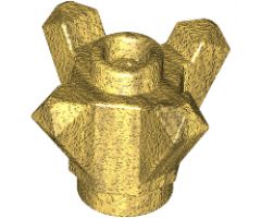 Rock 1 x 1 Crystal 4 Point (Brick, Round 1 x 1 with 4 Upward Fins / Points)