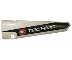 Technic, Panel Fairing # 6 Long Smooth, Side B with Black Line and 'LEGO TECHNIC' Logo Pattern (Sticker) - Set 42039