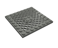 Plate, Modified 8 x 8 with Grille