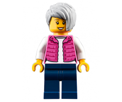 Camper, Female, Dark Pink Jacket, Dark Blue Legs, Light Bluish Gray Female Hair Short Tousled