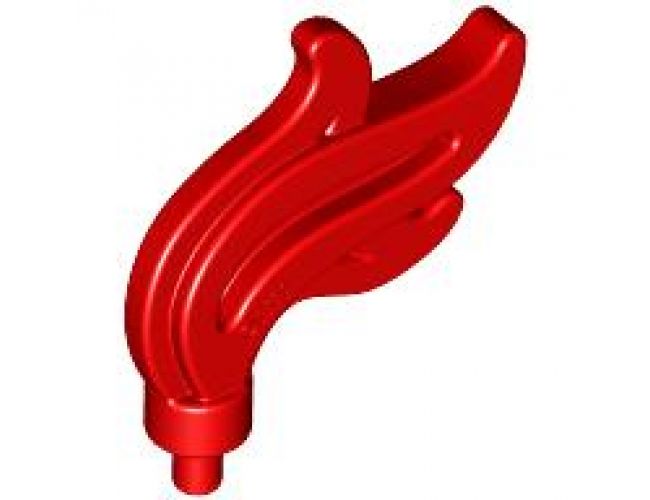 Minifigure, Headgear Accessory Plume Feather Triple Compact / Flame / Water