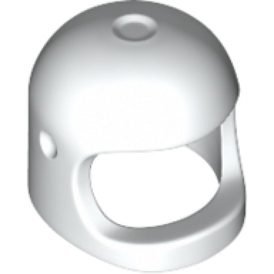 Minifigure, Headgear Helmet Space / Town with Thick Chin Strap - with Visor Dimples (Reissue with Top Dimple)