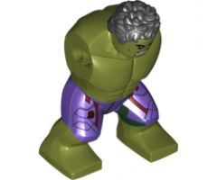 Body Giant, Hulk with Messy Hair and Dark Purple Pants Pattern