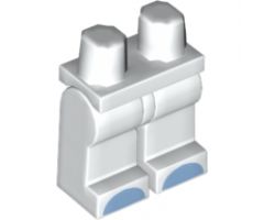 Hips and Legs with Bright Light Blue Half Circles on Feet Pattern