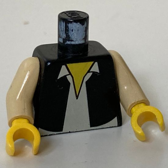 Torso SW Vest and White Shirt Pattern (Han Solo) / Tan Arms / Yellow Hands