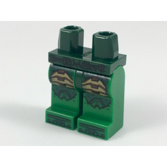 Hips and Green Legs with Tan and Dark Green Parademon Armor Pattern