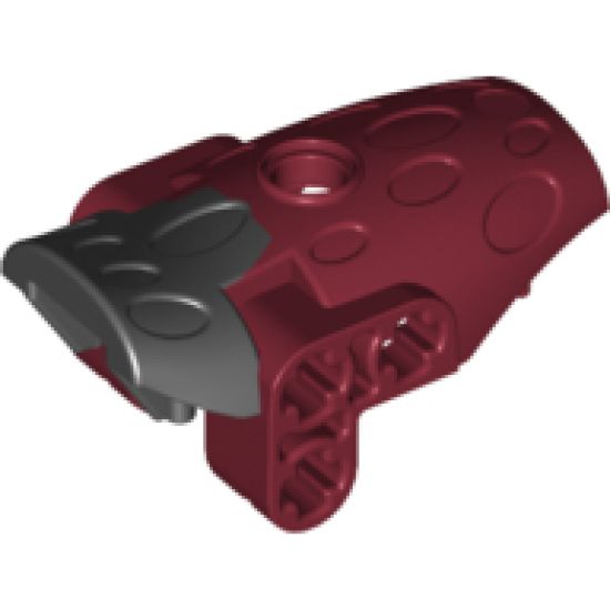 Bionicle Hydruka Back Plate with Marbled Black Pattern