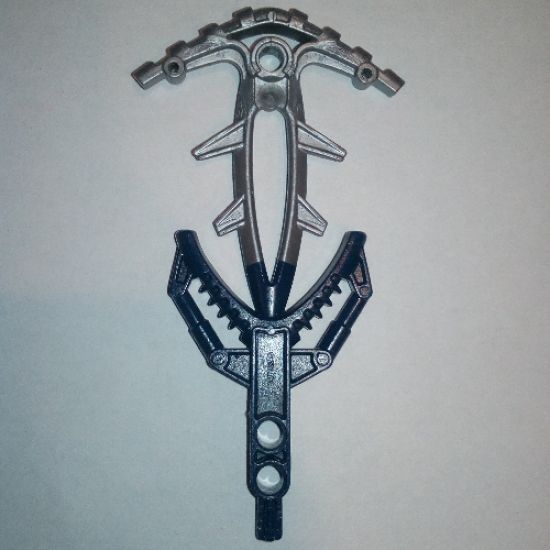 Bionicle Weapon Hordika Fin Barb with Flat Silver Flexible End