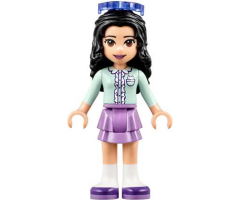 Friends Emma, Medium Lavender Layered Skirt, Light Aqua Top, Sunglasses