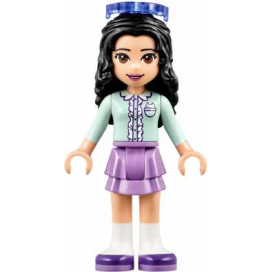 Friends Emma, Medium Lavender Layered Skirt, Light Aqua Top, Sunglasses