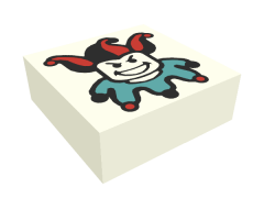 Tile 1 x 1 with Joker Pattern