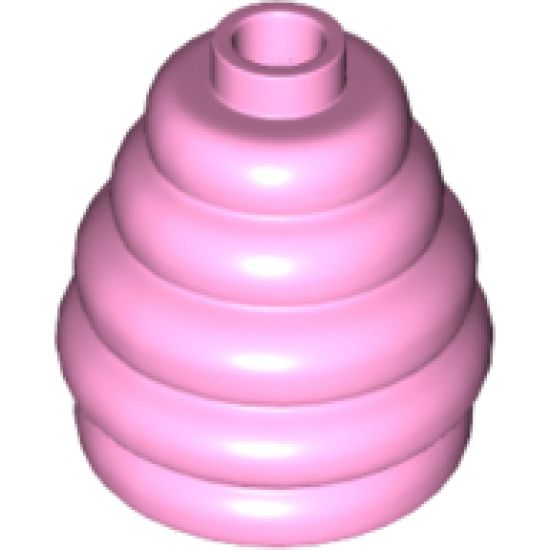 Cone 2 x 2 x 1 2/3 with Stacked Rings (Beehive / Cotton Candy)
