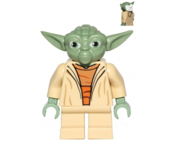 Yoda (Clone Wars, White Hair, Torso with Back Printing)