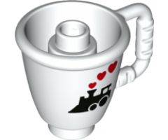 Duplo, Figure Wear & Utensil Ice Cup with Steam Train and Hearts Pattern