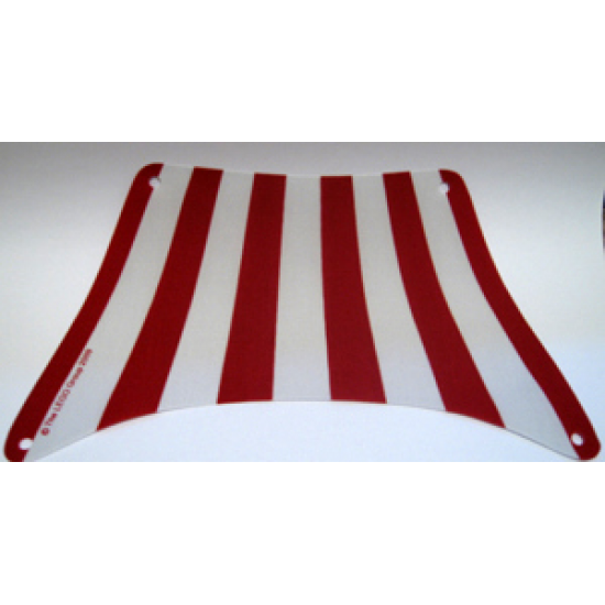 Cloth Sail 28 x 18 Top with Red Stripes Pattern