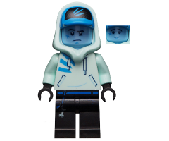 Jack Davids - Light Aqua Hoodie with Cap and Hood (Bright Light Blue Head)
